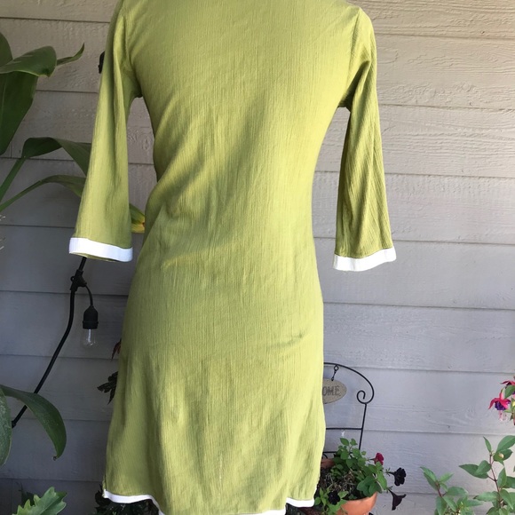 Athleta Green 3/4 sleeves Tunic Dress - Picture 2 of 3
